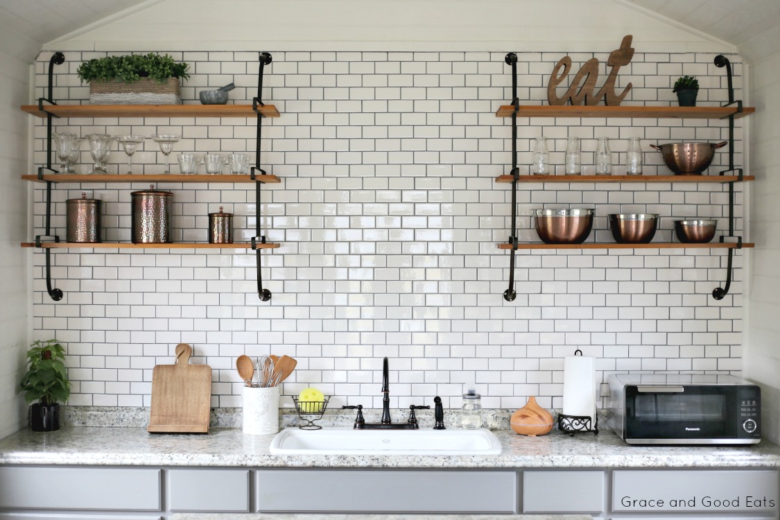Farmette Kitchen Studio shelves