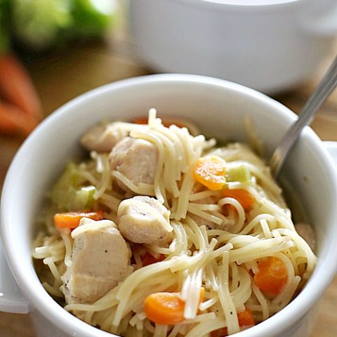 Instant pot chicken noodle soup with spaghetti noodles sale