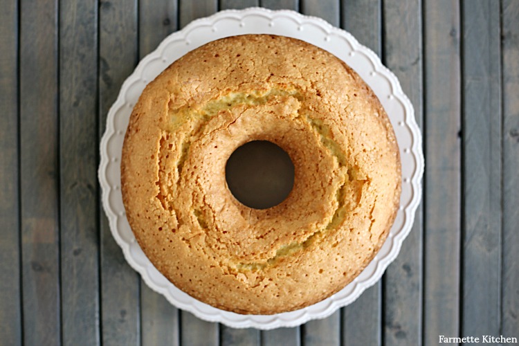 old-fashioned pound cake on a plate