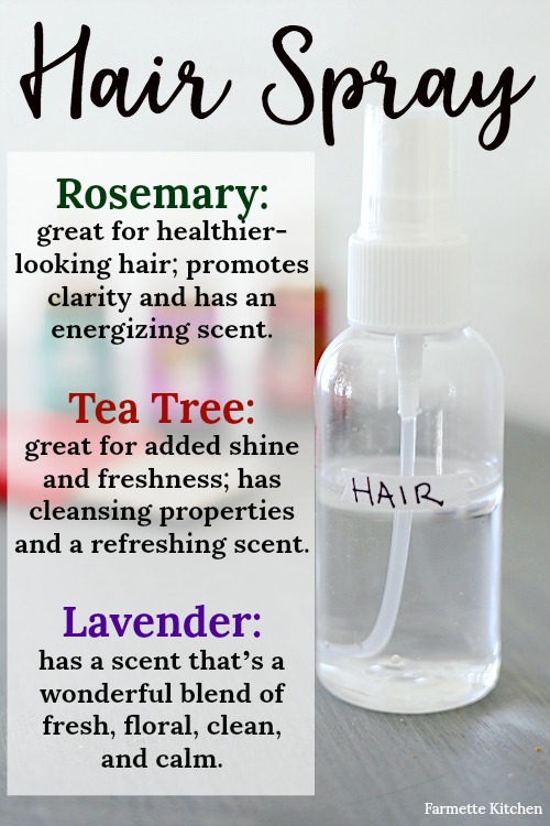 Essential Oils for Hair: Healthier-Looking Hair Spray - Farmette Kitchen