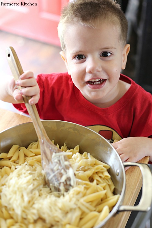 cooking in the kitchen with kids