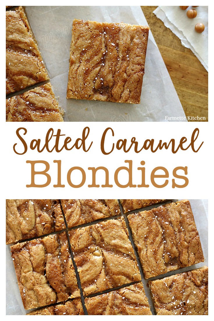 These Salted Caramel Blondies truly are the best ever. Not only do they taste amazing, but the recipe is incredibly easy (no need to soften butter or use a stand mixer). I've yet to meet someone that didn't like them!