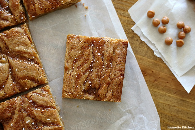 caramel blondie recipe