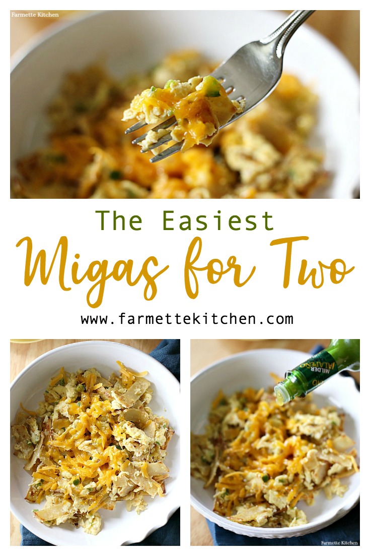 Bring the delicious flavors of restaurant quality migas into your kitchen with this easy Migas for Two recipe. Top with chunky salsa, ripe avocado, and crumbled queso fresco for the perfect breakfast, brunch, or dinner meal.