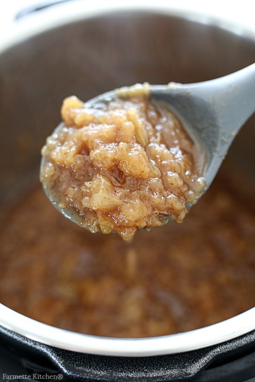 spoonful of chunky applesauce