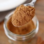 a spoonful of homemade pumpkin pie spice