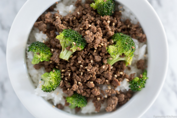 Ground Beef and Broccoli - Korean Inspired Flavor | Farmette Kitchen
