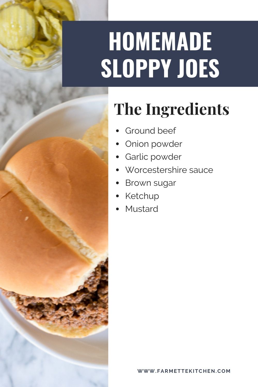 Easy Sloppy Joe Recipe - Farmette Kitchen