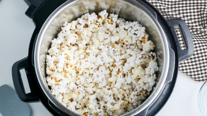 Instant pot popcorn no best sale coconut oil