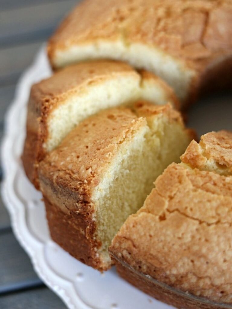 poundcake on a plate