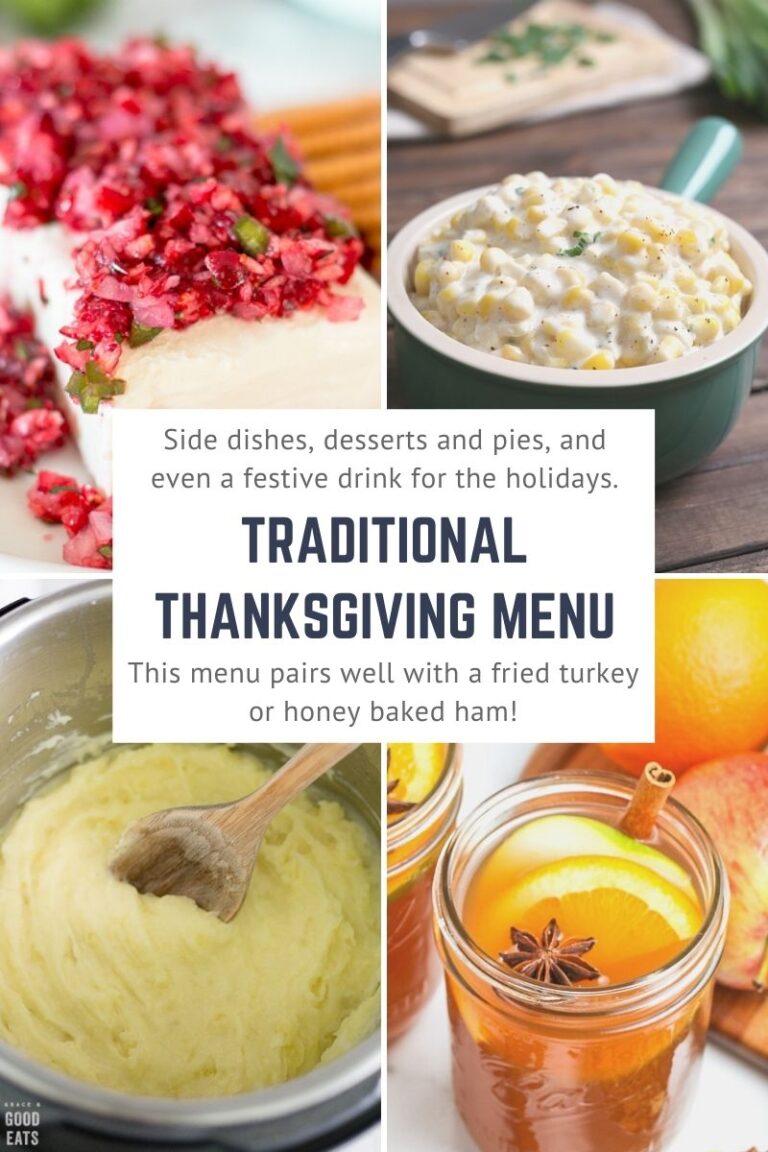 Traditional Thanksgiving Menu that our family serves every year, pairs perfectly with fried turkey or honey-baked ham.