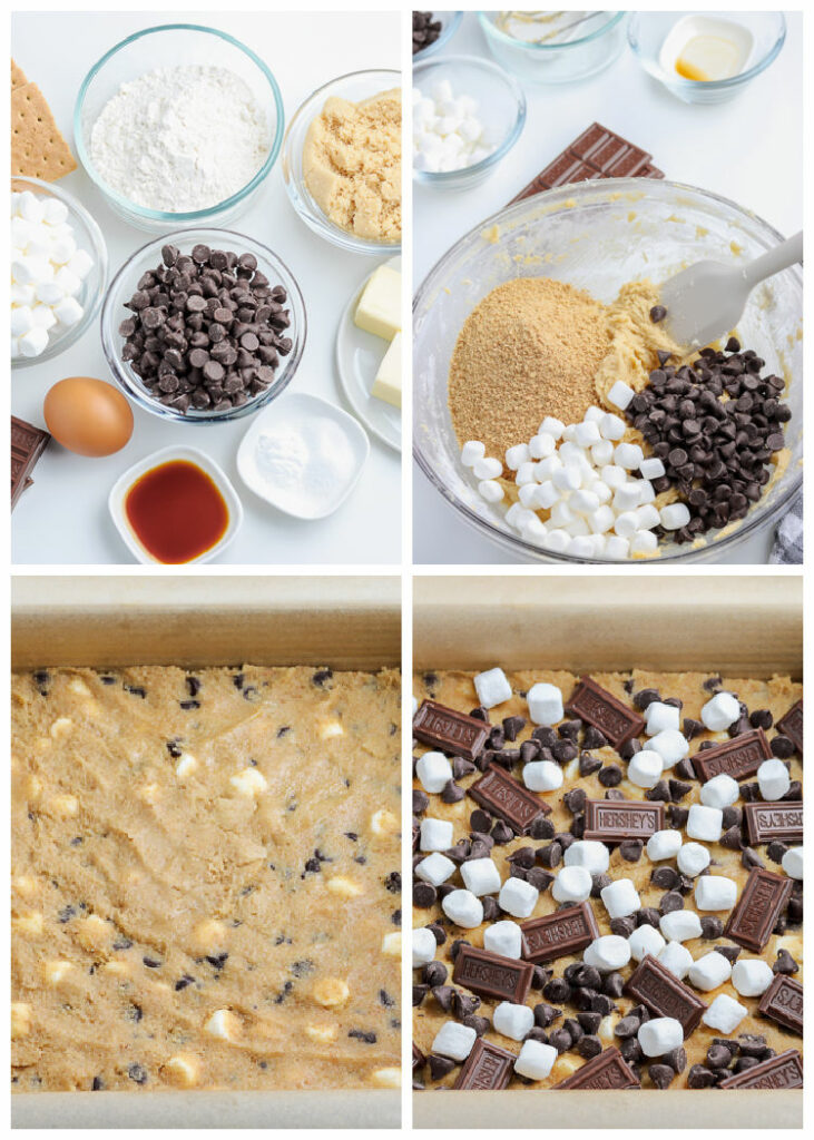 smores bars ingredients