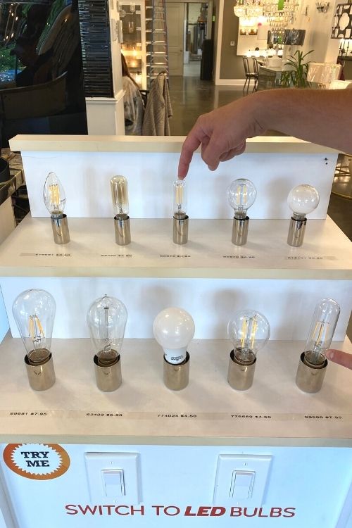 different types of lightbulbs